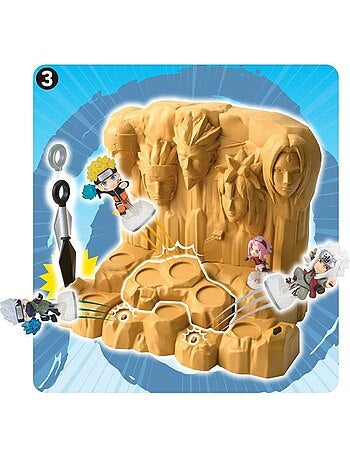 Naruto shippuden hokage rock survival - jeu de plateau - epoch games - diorama - 4 figurines