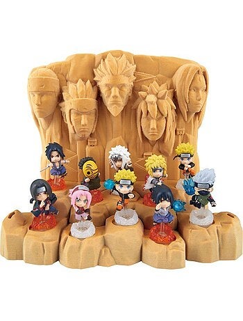 Naruto shippuden hokage rock survival - jeu de plateau - epoch games - diorama - 4 figurines
