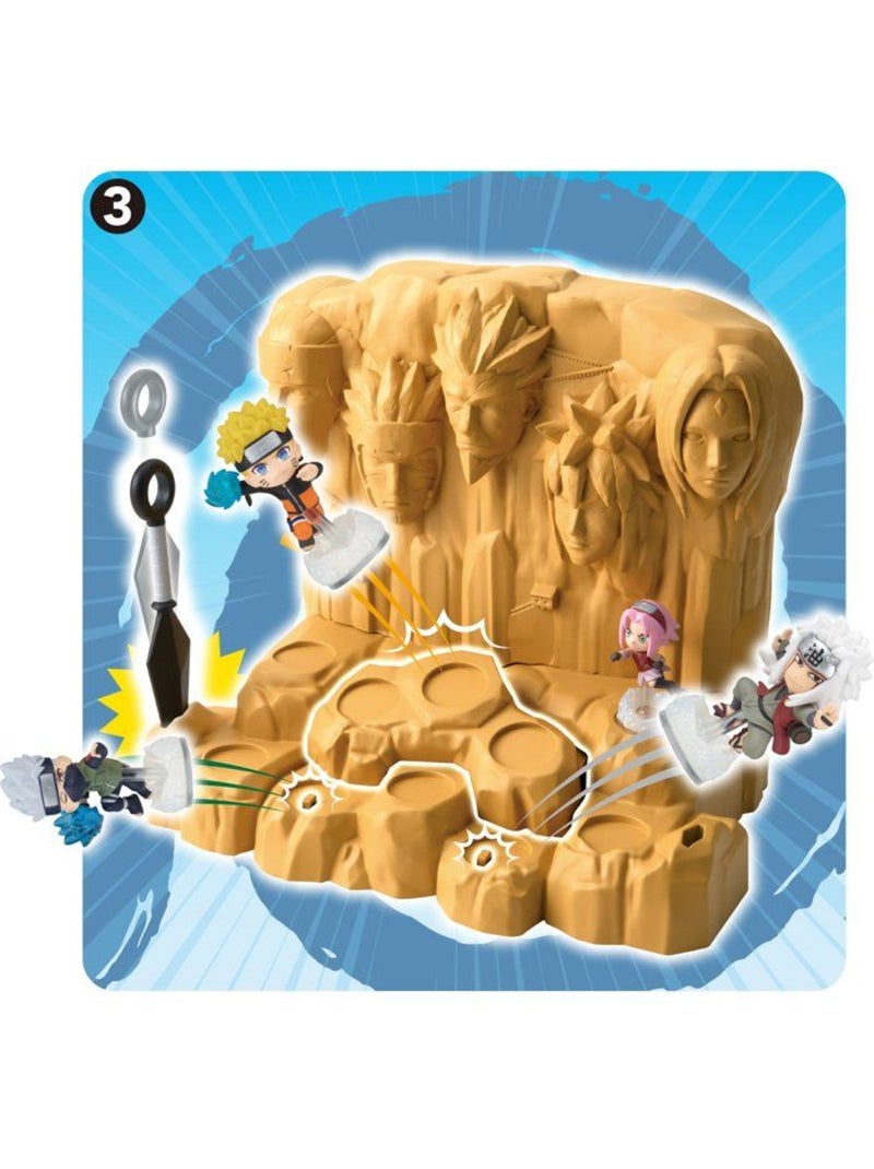 Naruto shippuden hokage rock survival - jeu de plateau - epoch games - diorama - 4 figurines Orange - Kiabi