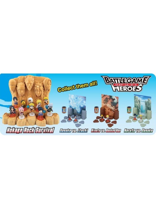 Naruto shippuden hokage rock survival - jeu de plateau - epoch games - diorama - 4 figurines - Kiabi