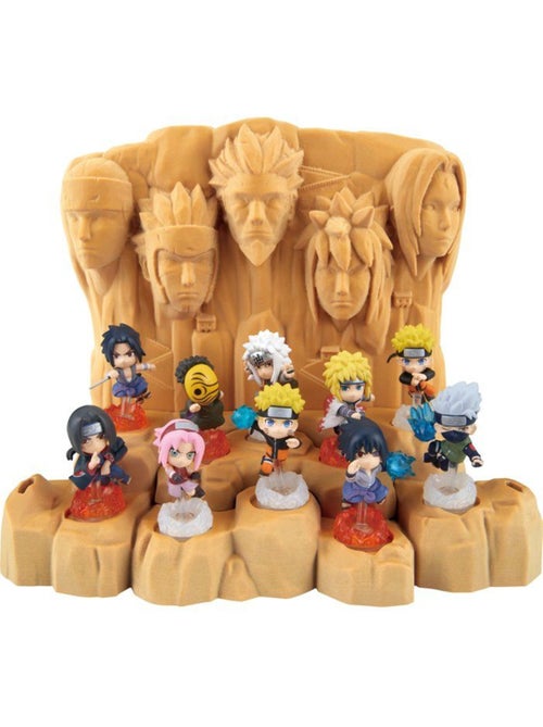 Naruto shippuden hokage rock survival - jeu de plateau - epoch games - diorama - 4 figurines - Kiabi