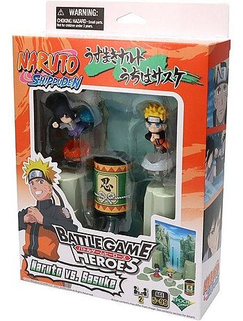 Naruto shippuden naruto vs sasuke - jeu de duel - epoch games - combat - 2 figurines