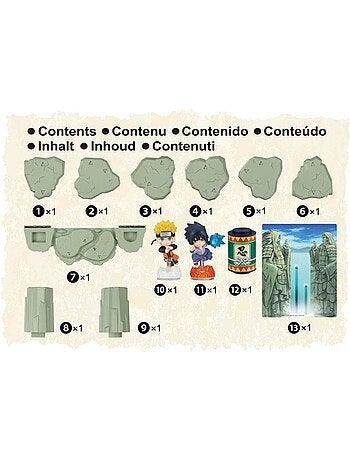 Naruto shippuden naruto vs sasuke - jeu de duel - epoch games - combat - 2 figurines