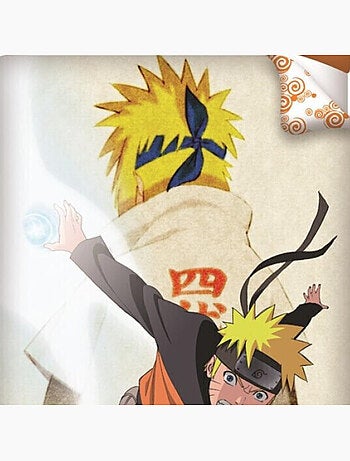 Naruto Shippuden, Parure de Lit Enfant Imprimée Réversible 100% Coton