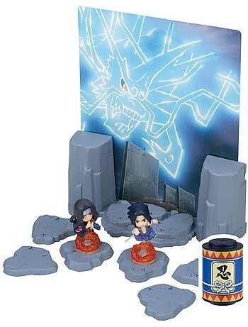 Naruto shippuden sasuke vs itachi - jeu de duel - epoch games - combat - 2 figurines