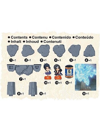Naruto shippuden sasuke vs itachi - jeu de duel - epoch games - combat - 2 figurines