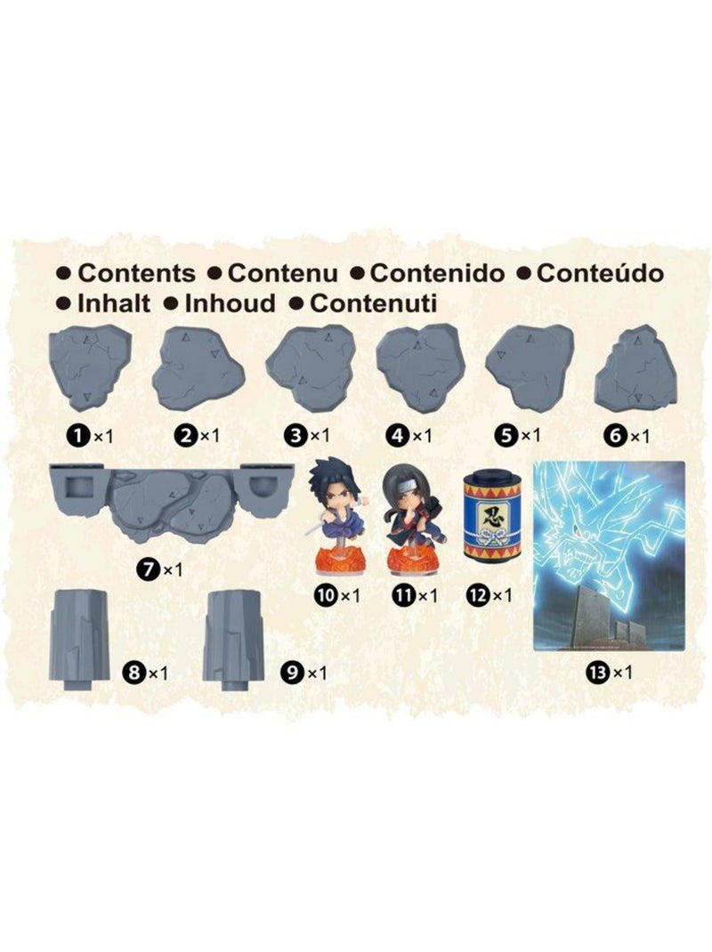 Naruto shippuden sasuke vs itachi - jeu de duel - epoch games - combat - 2 figurines Orange - Kiabi
