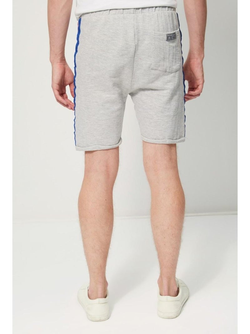 Nasa - Bermuda imprimé logo en coton Gris - Kiabi