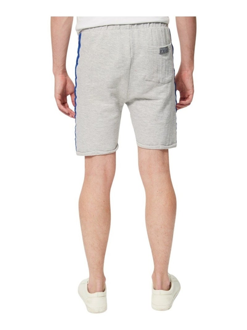 Nasa - Bermuda imprimé logo en coton Gris - Kiabi