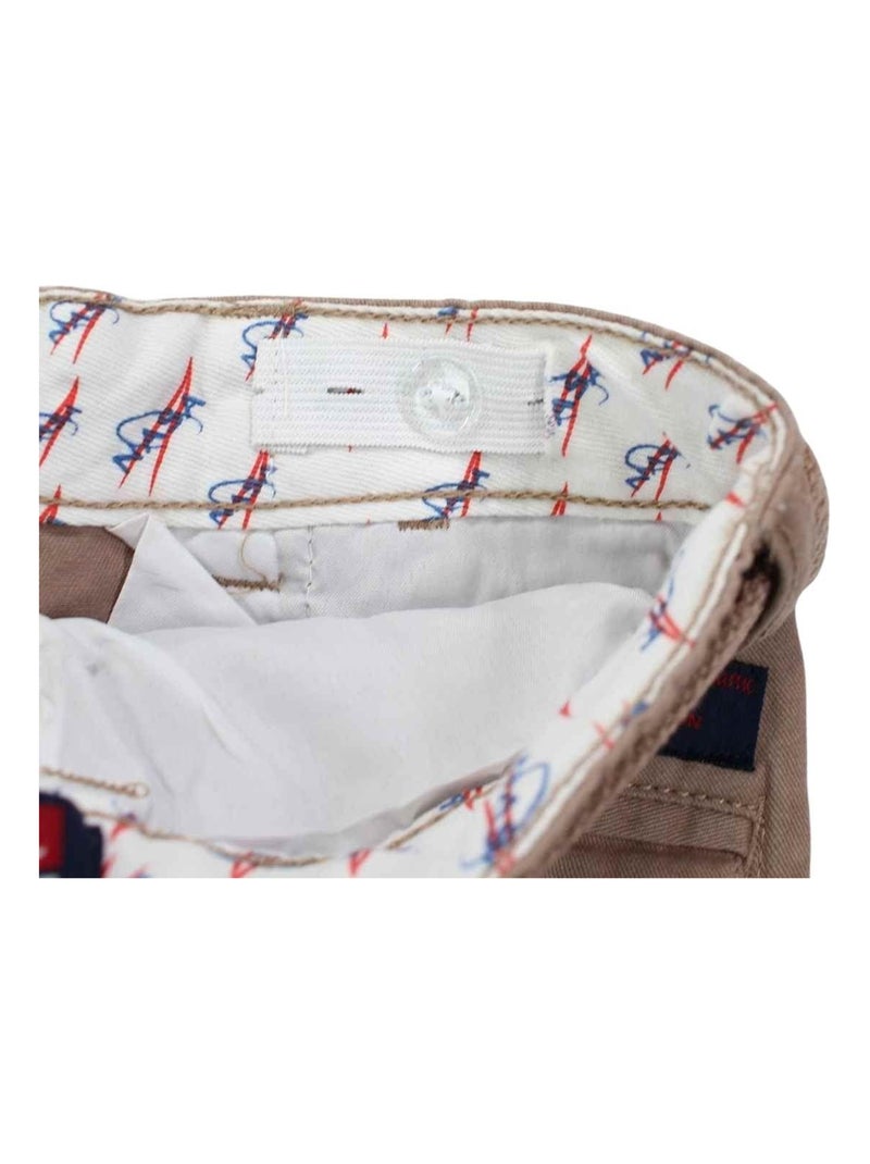 Nasa - Bermuda imprimé logo en coton Marron - Kiabi