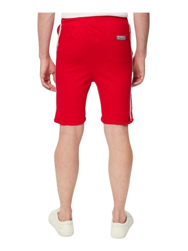 Nasa - Bermuda imprimé logo en coton Rouge - Kiabi