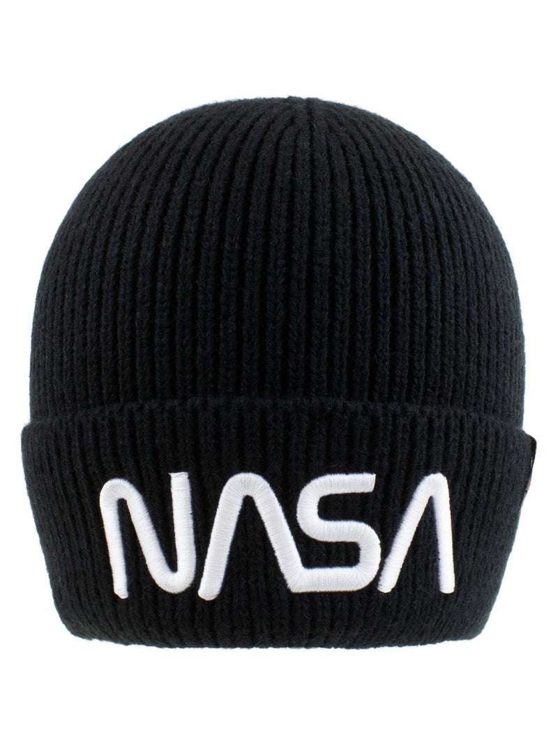 NASA - Bonnet WORM Noir - Kiabi
