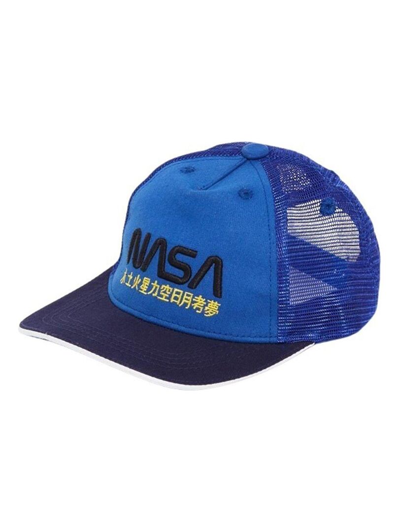 Nasa - Casquette imprimé logo en coton Bleu - Kiabi