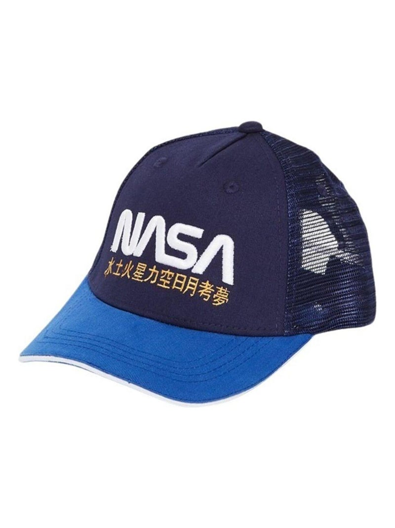 Nasa - Casquette imprimé logo en coton Bleu marine - Kiabi