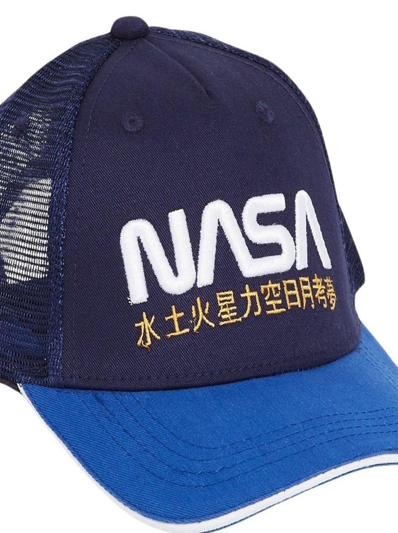Nasa - Casquette imprimé logo en coton Bleu marine - Kiabi