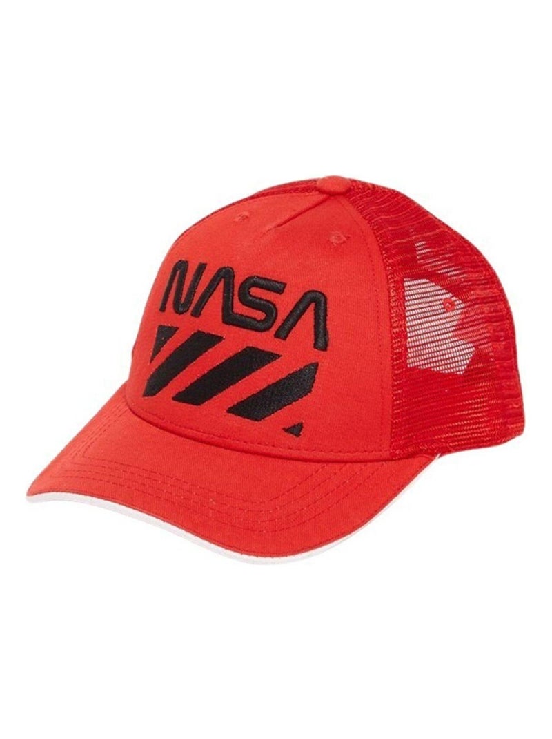 Nasa - Casquette imprimé logo en coton Rouge - Kiabi