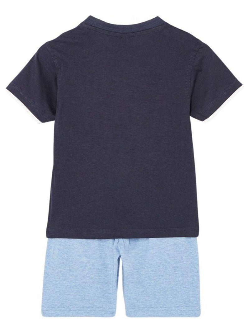 Nasa - Ensemble ​​T-shirt bermuda Imprimé Logo Bleu marine - Kiabi