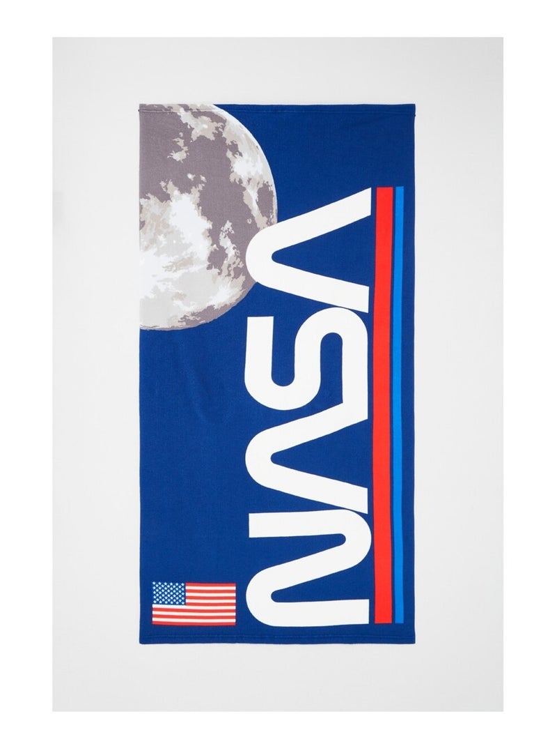 Nasa - Serviette garçon imprimé Nasa Bleu - Kiabi