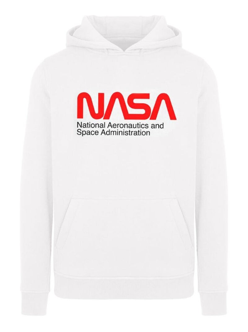 NASA - Sweat à capuche AERONAUTICS AND SPACE Blanc - Kiabi
