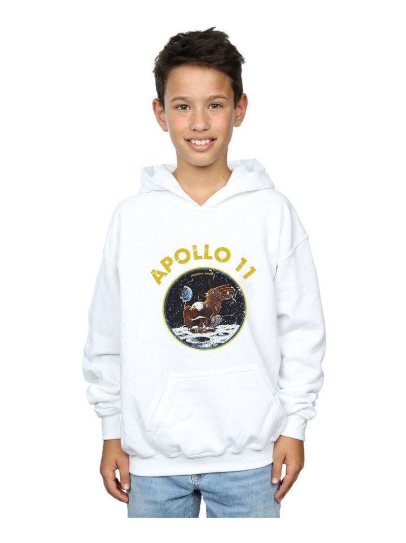 NASA - Sweat à capuche APOLLO Blanc - Kiabi