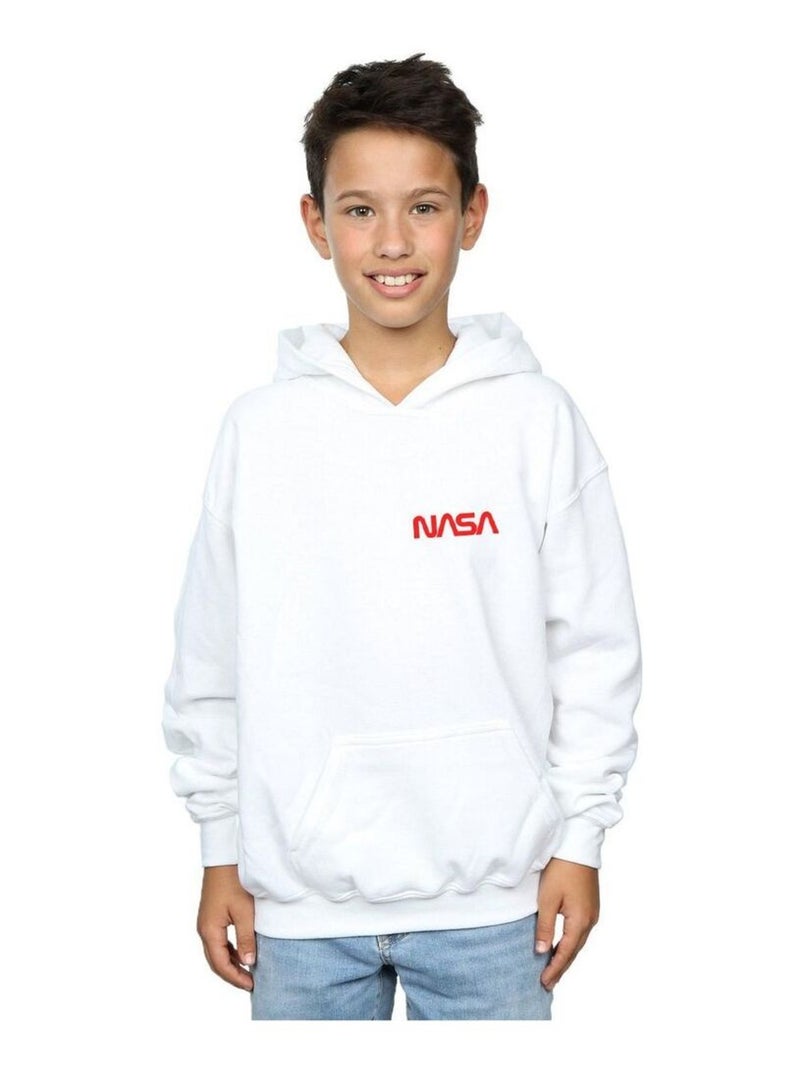 NASA - Sweat à capuche Blanc - Kiabi