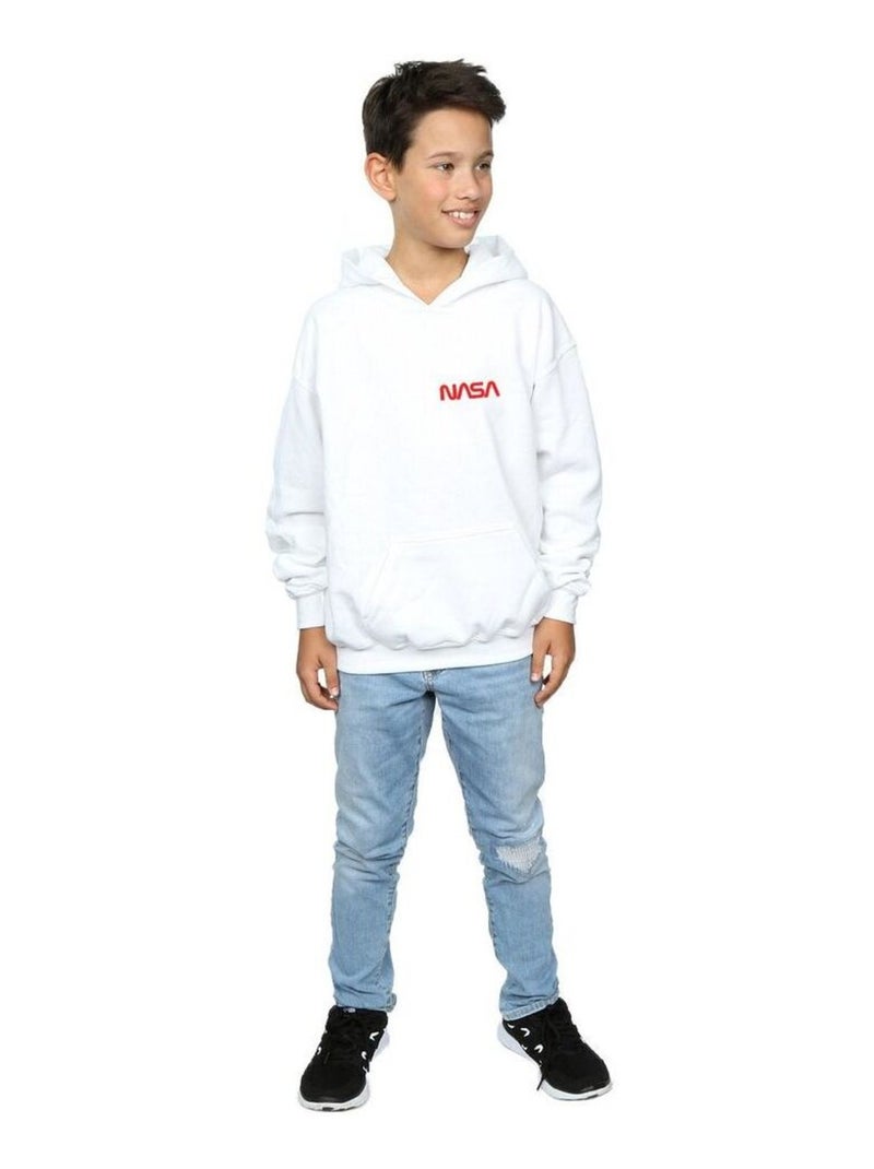 NASA - Sweat à capuche Blanc - Kiabi