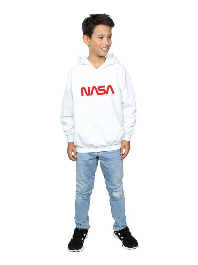 NASA - Sweat à capuche Blanc - Kiabi