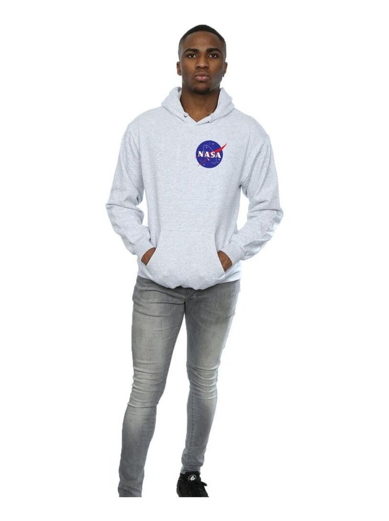 NASA - Sweat à capuche Gris chiné - Kiabi