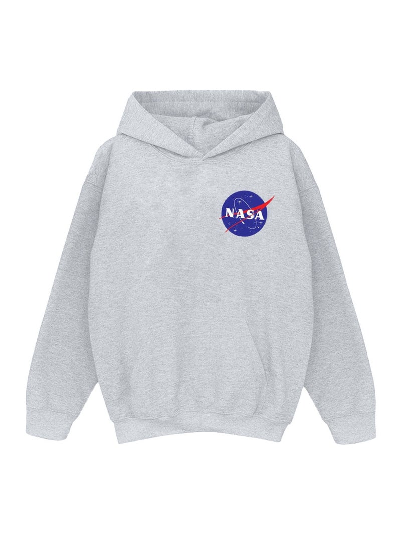 NASA - Sweat à capuche Gris chiné - Kiabi