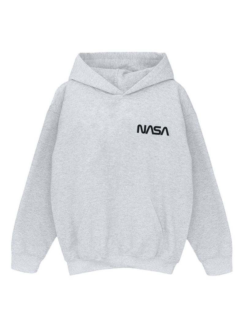 NASA - Sweat à capuche Gris chiné - Kiabi