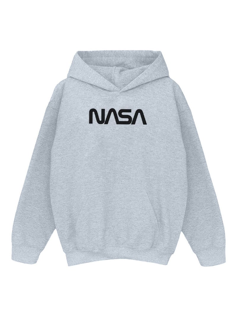 NASA - Sweat à capuche Gris chiné - Kiabi