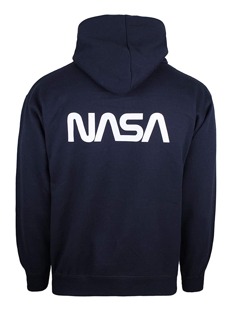NASA - Sweat à capuche motif logo CORE Bleu marine - Kiabi