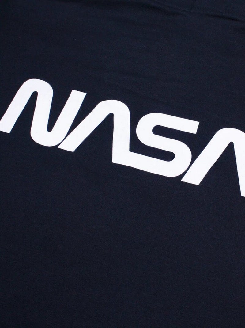 NASA - Sweat à capuche motif logo CORE Bleu marine - Kiabi