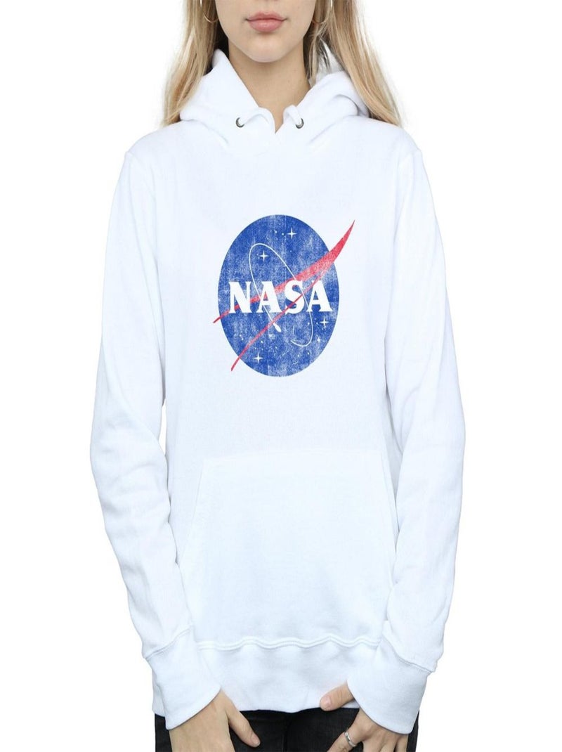 NASA - Sweat à capuche motif/style insigne Blanc - Kiabi