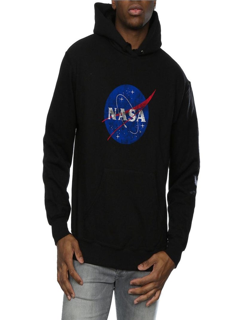 NASA - Sweat à capuche motif/style insigne Noir - Kiabi