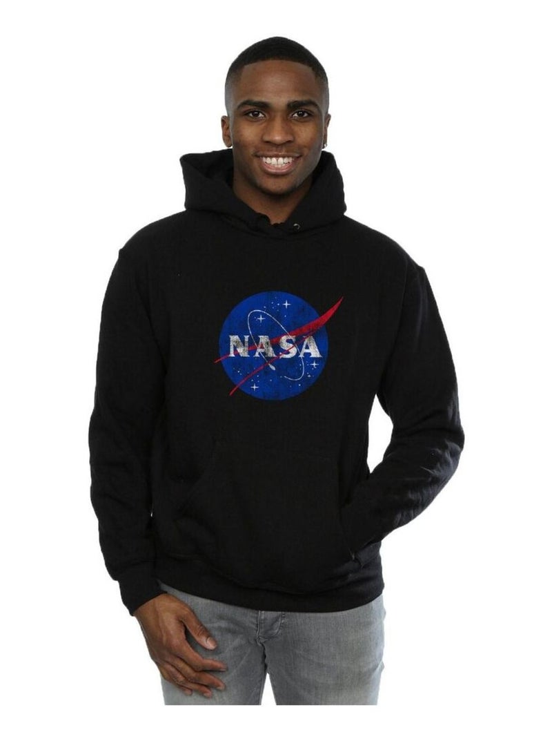 NASA - Sweat à capuche motif/style insigne Noir - Kiabi