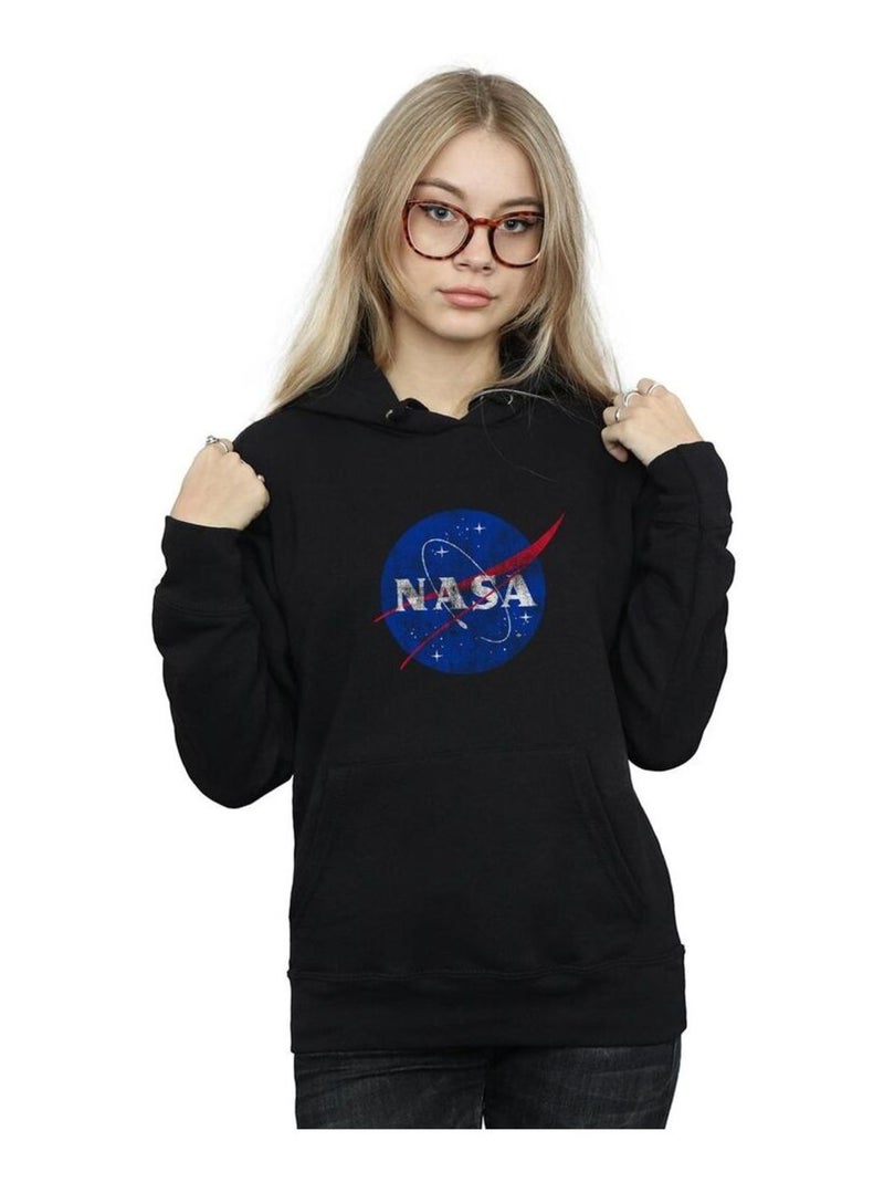NASA - Sweat à capuche motif/style insigne Noir - Kiabi