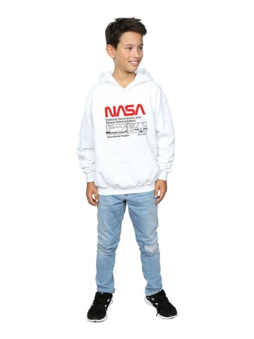 NASA - Sweat à capuche motif/style navette spatiale - Kiabi