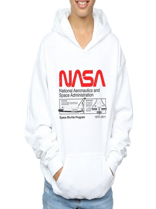 NASA - Sweat à capuche motif/style navette spatiale - Kiabi