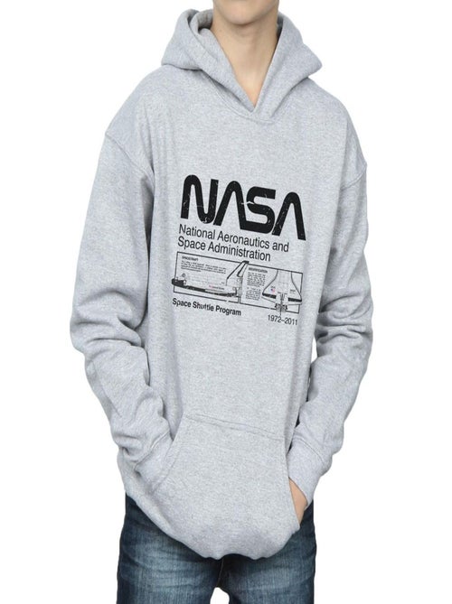 NASA - Sweat à capuche motif/style navette spatiale - Kiabi