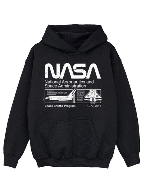 NASA - Sweat à capuche motif/style navette spatiale - Kiabi