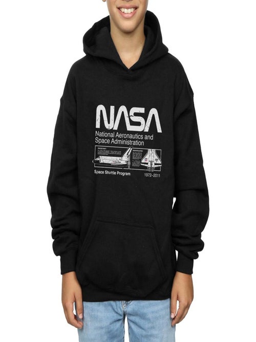NASA - Sweat à capuche motif/style navette spatiale - Kiabi