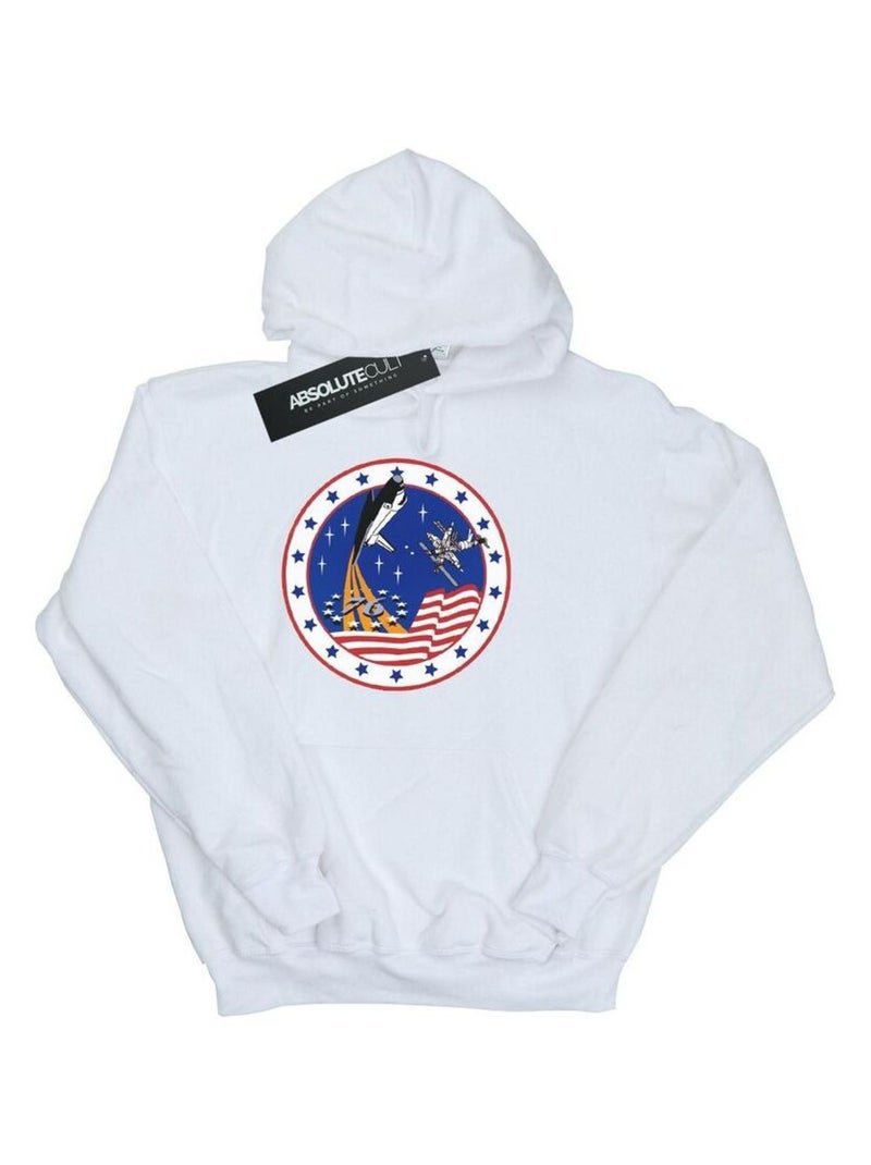 NASA - Sweat à capuche ROCKET Blanc - Kiabi