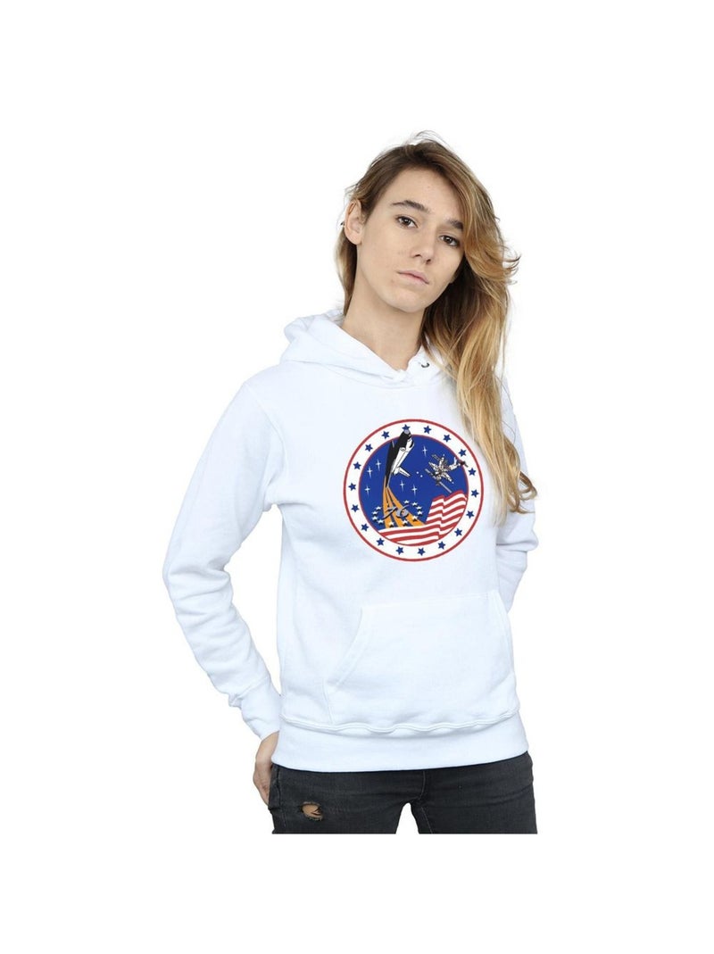 NASA - Sweat à capuche ROCKET Blanc - Kiabi