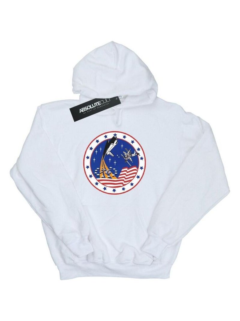 NASA - Sweat à capuche ROCKET Blanc - Kiabi