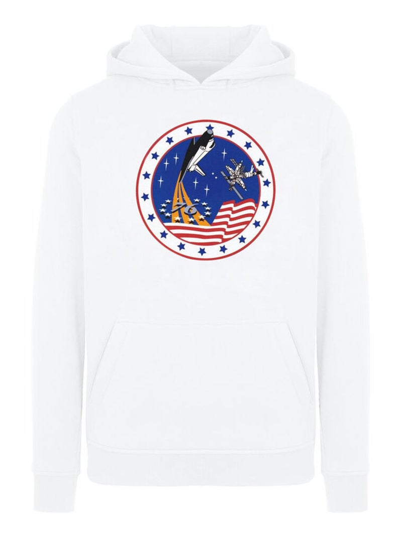 NASA - Sweat à capuche ROCKET Blanc - Kiabi