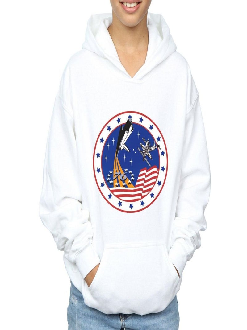 NASA - Sweat à capuche ROCKET Blanc - Kiabi