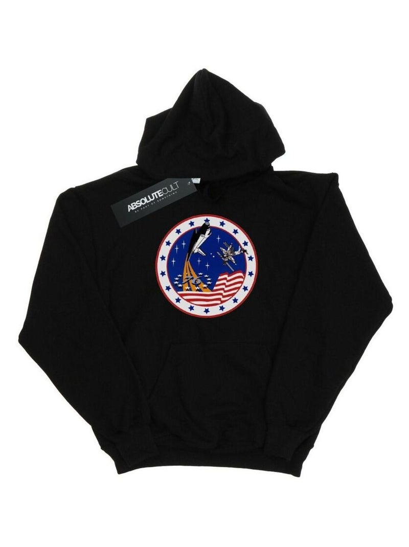NASA - Sweat à capuche ROCKET Noir - Kiabi
