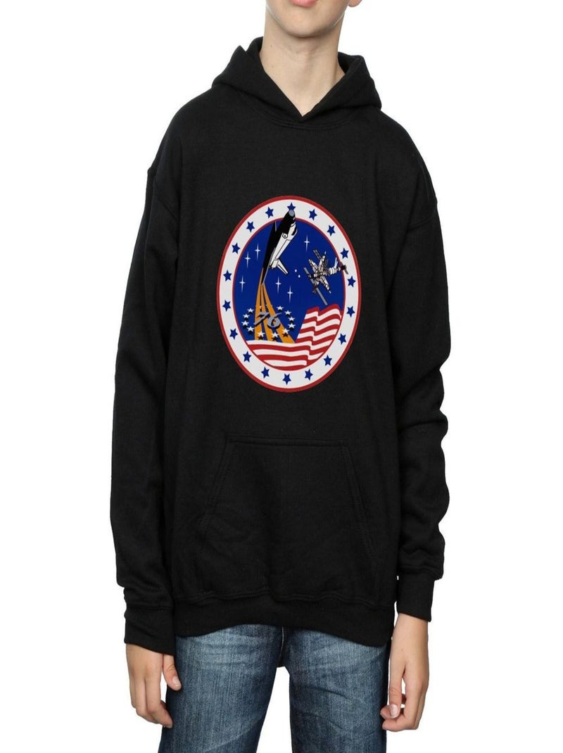 NASA - Sweat à capuche ROCKET Noir - Kiabi