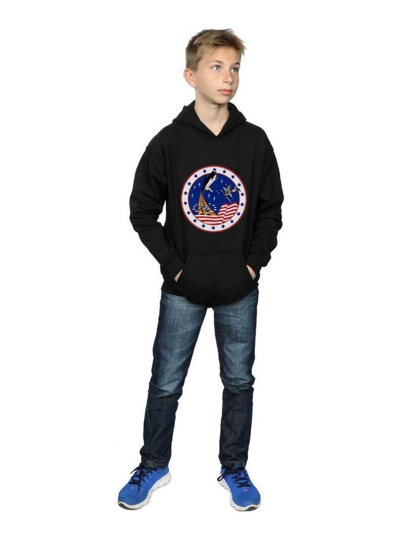 NASA - Sweat à capuche ROCKET Noir - Kiabi